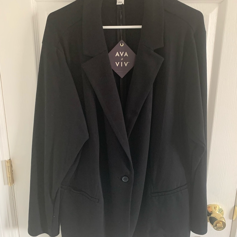 Thicker plus size blazer